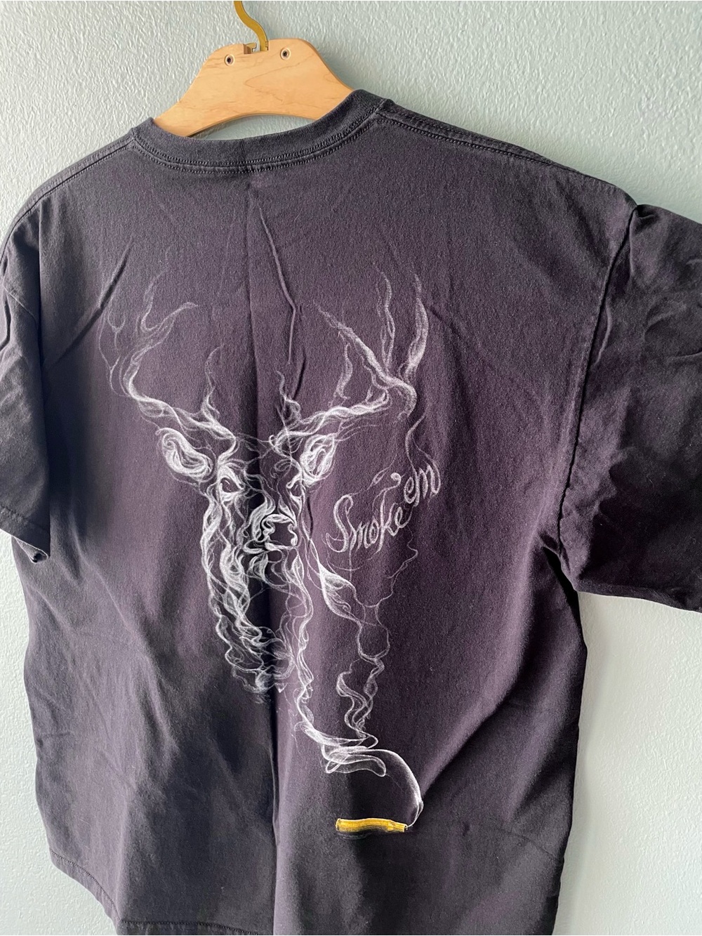 ♦️5/$15♦️ Buck Wear | Smoke ‘Em Deer Bullet Black Tee